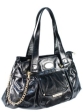 Кожаная сумка Eleganzza, цвет: черный ZL - 6695-1 2008 г инфо 5400w.